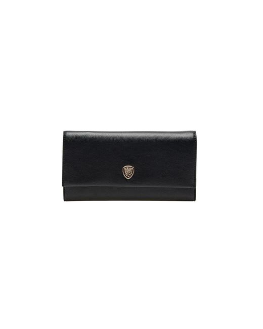 Blauer Accessoires ,Zwart ,Elegante Klassieke Damesportemonnee Met Muntvakje in het Black