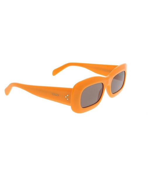 Céline Orange Stylish Acetate Frame Sunglasses