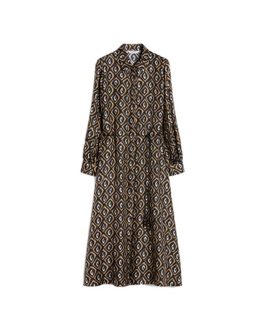Max Mara Brown Shirt Dresses