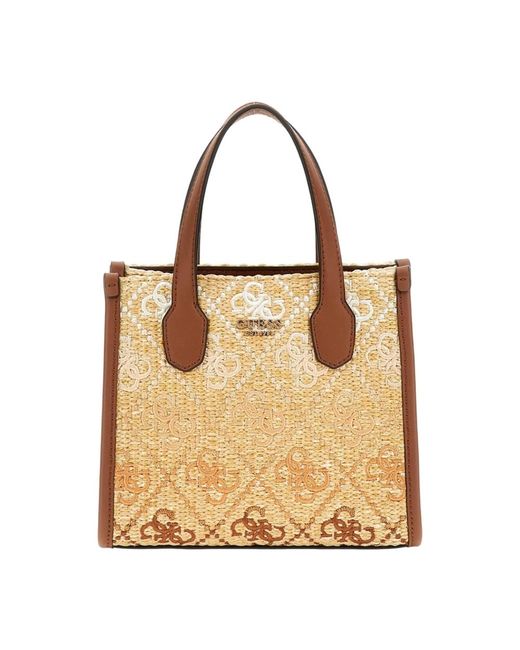 Guess Natural Mini 2 fächer tote tasche