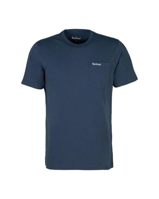 Barbour Baumwoll-T-Shirt in Blue für Herren