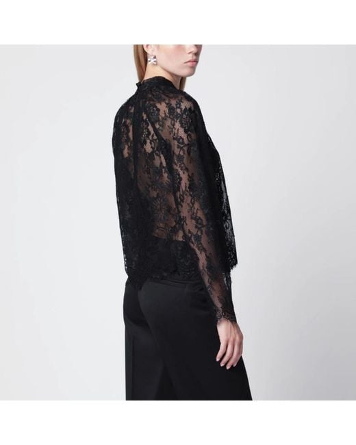 Self-Portrait Blouse in het Black