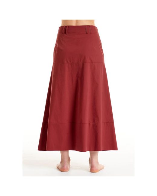 ALESSIA SANTI Red Maxi Skirts