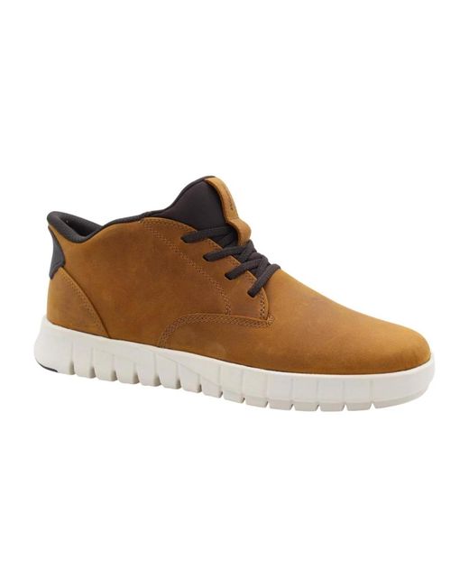 Geox Brown Lace-Up Boots for men