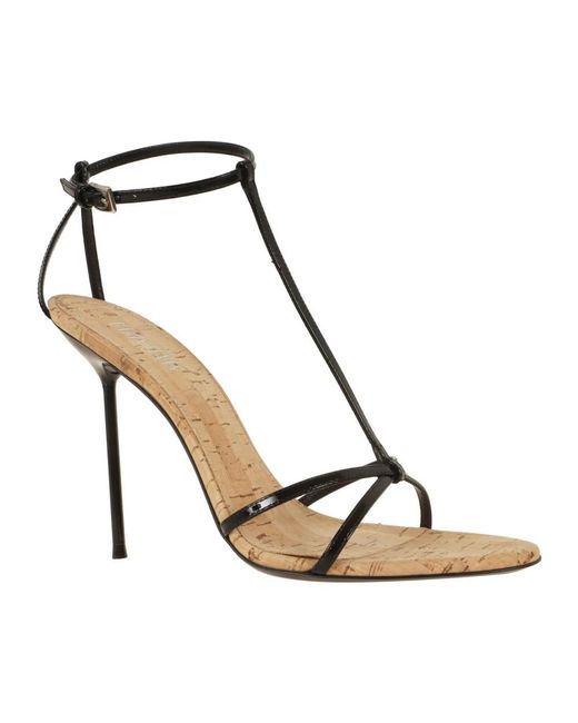 Paris Texas Black High Heel Sandals