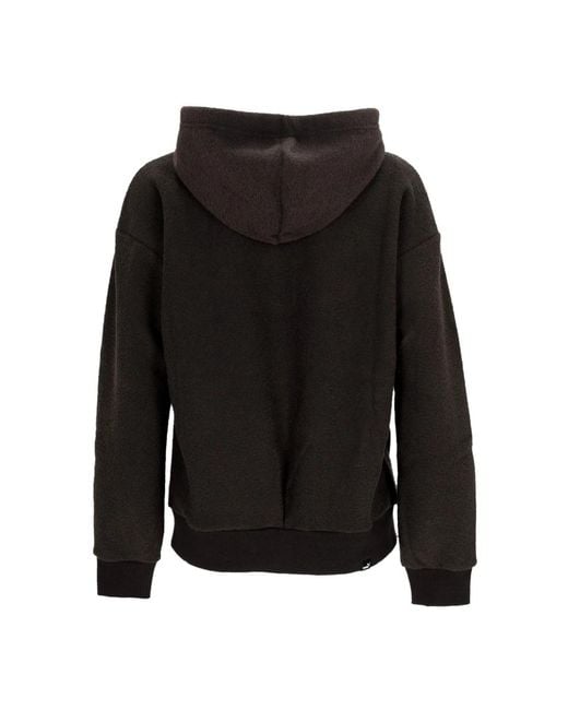 PUMA Hoodies & Sweatvesten ,Zwart ,Polyester Chenille Full-Zip Winter Hoodie Zwart in het Black