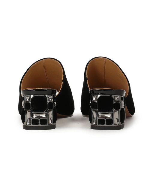 Kazar Heeled Mules in het Black
