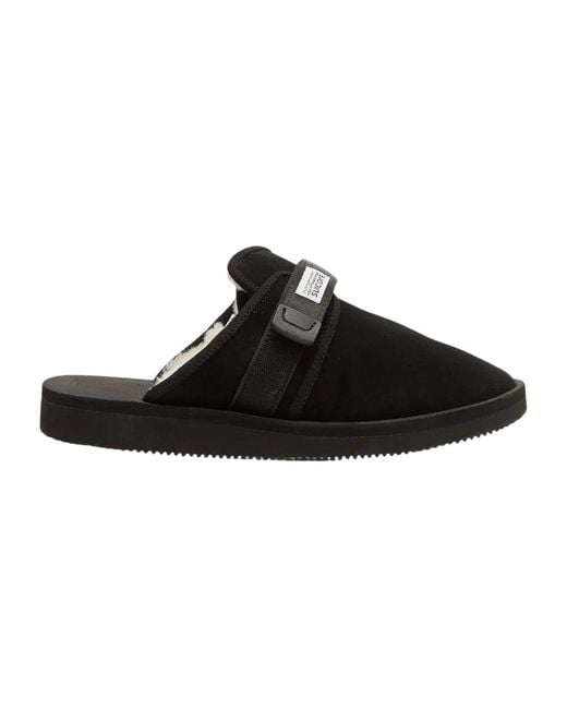 Suicoke Wildledersandalen Mit Lammfellfutter in Black für Herren