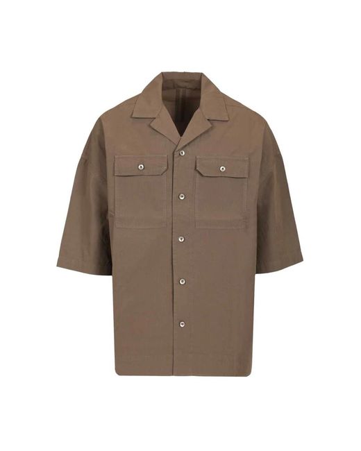 Rick Owens Brown Short Sleeve Shirts for men