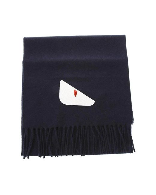 Fendi Blue Winter Scarves for men
