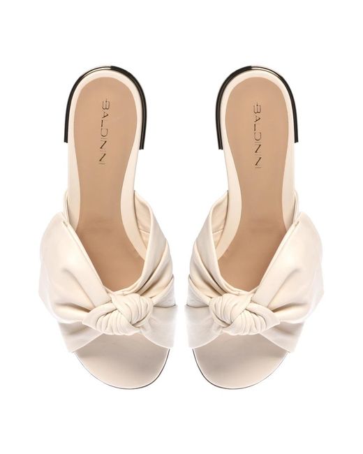 Baldinini Pink Heeled Mules