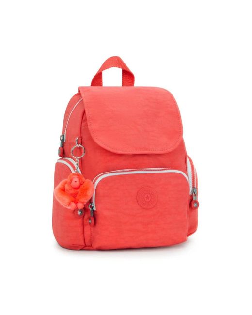 Kipling Red City zip rucksack