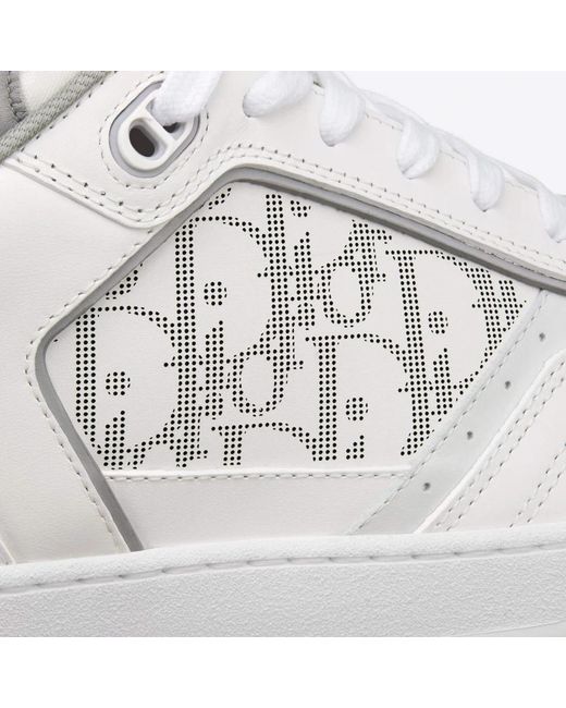 Dior Leder-sneaker mit ikonischem monogramm in White für Herren