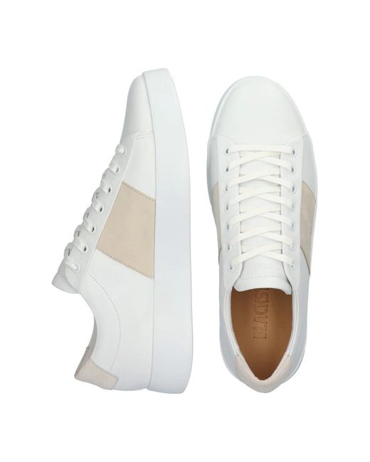 Blackstone Weiß beige sneaker low in White für Herren