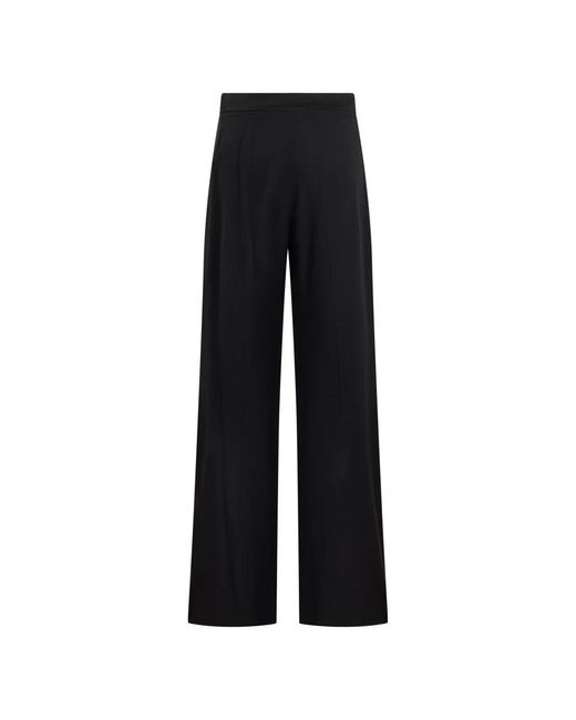 Alberta Ferretti Black Wide Trousers