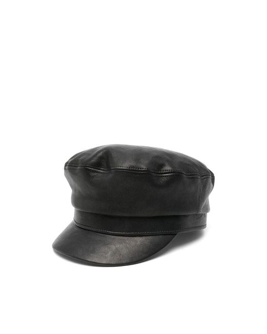 Ann Demeulemeester Black Schwarze Stud-Verzierte Flache Spitzenkappe