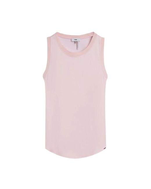 Sleeveless Tops Cinque de color Pink