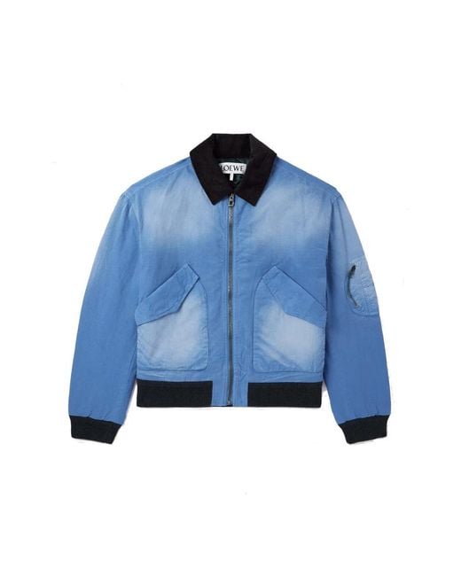 Loewe Blue Bomber Jackets for men