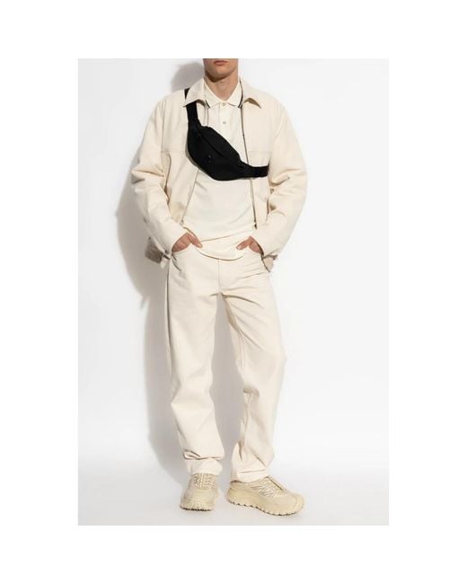 Moncler White Light Jackets for men