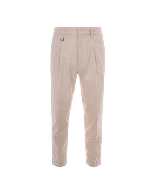 Paolo Pecora Natural Cropped Trousers for men