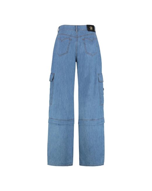 Versace Jeans Couture Blue Loose Fit Jeans
