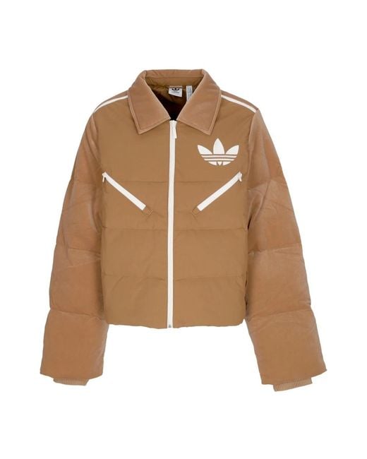 Adidas Brown Down Jackets