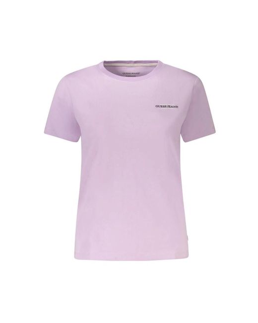 Guess T-Shirts in het Purple