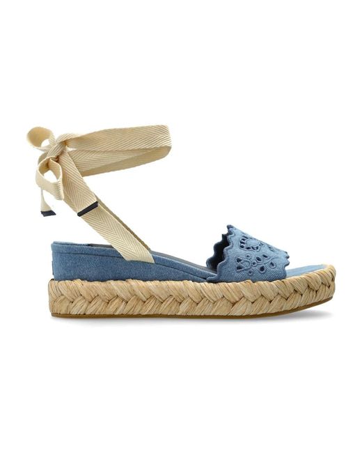 Jimmy Choo Blue Wedges