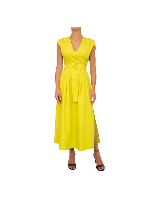 Twinset Yellow Midi Dresses