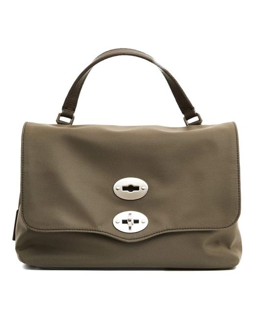 Zanellato Green Grüne Nylon-Handtasche Für Frauen