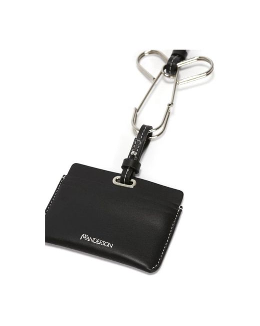 J.W. Anderson Black Cardholder With Penis Pin Strap