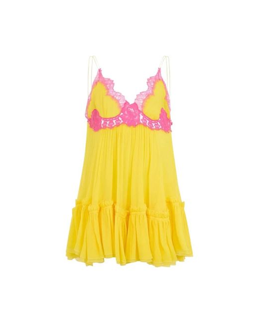 Roberto Cavalli Yellow Party Dresses