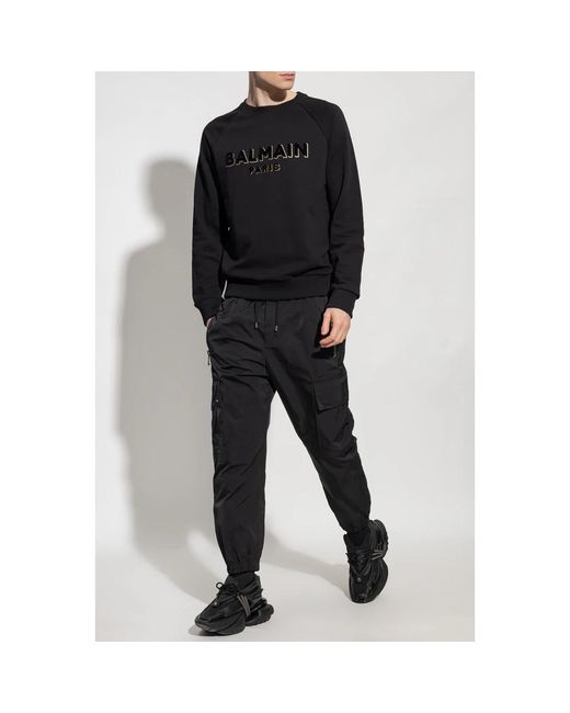 Balmain Black Sweatpants for men