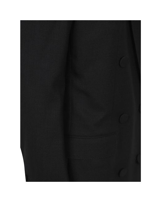 Tom Ford Wool Long Coat in het Black