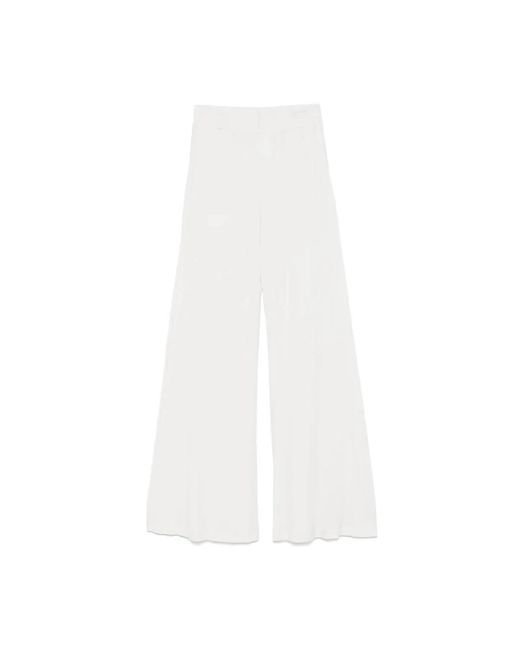 Fabiana Filippi White Wide Trousers