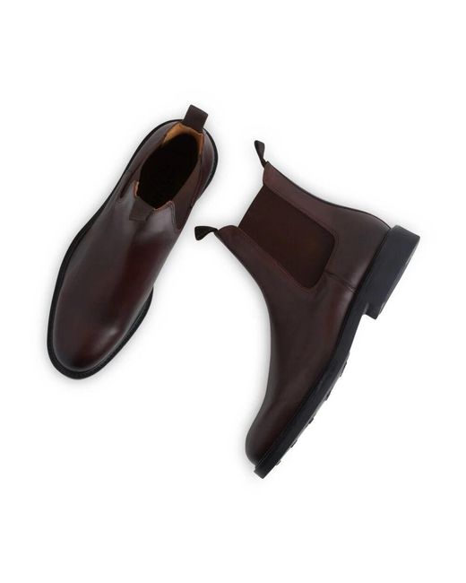 Garment Project Chelsea Boot Aus Dunkelbraunem Leder in Brown für Herren