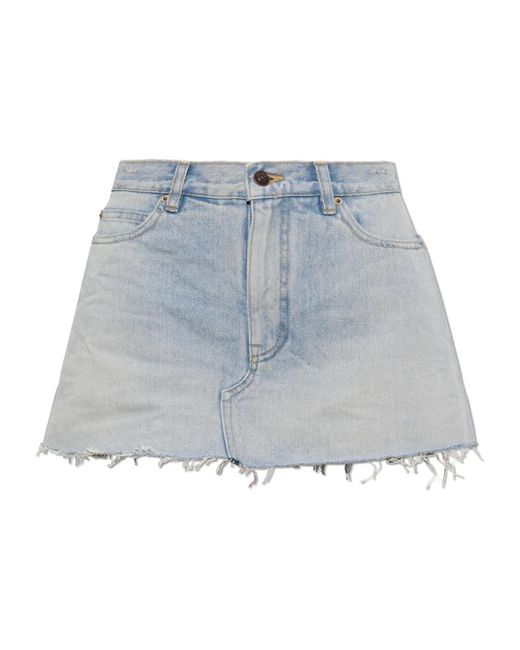 Balenciaga Blue Denim Shorts