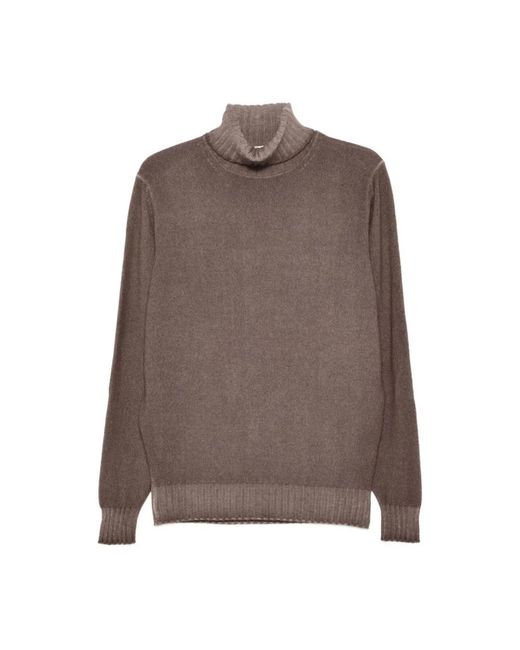 FILIPPO DE LAURENTIIS Brown Turtlenecks for men