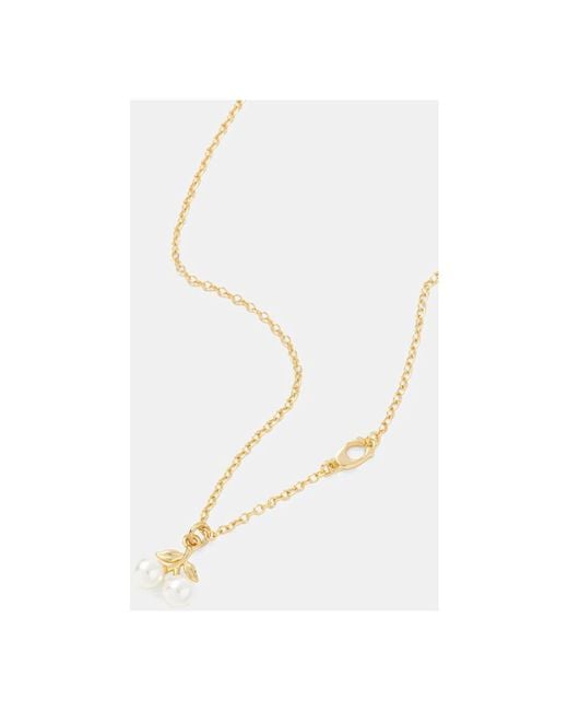 Necklaces COACH de color Metallic