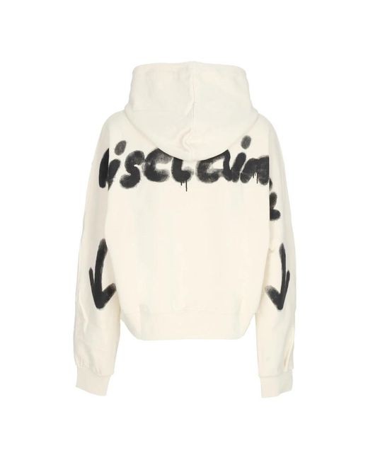 DISCLAIMER White Hoodies