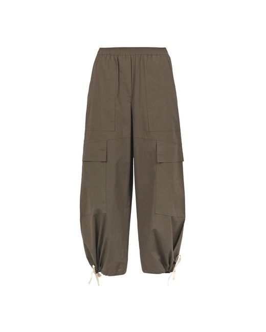 8pm Green Wide Trousers