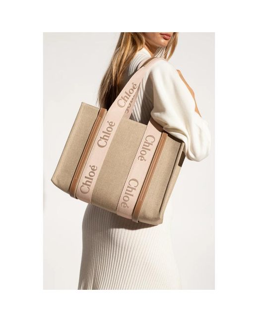 Chloé Natural Tote Bags