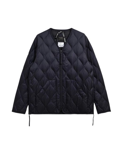 Taion W-Zip Down Jacket in het Blue voor heren