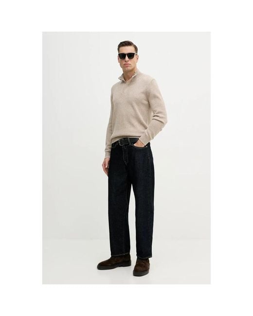 Turtlenecks di Hackett in Natural da Uomo