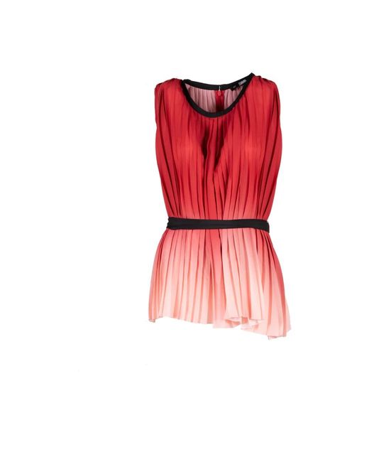 Karl Lagerfeld Red Blouses