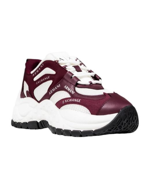 ARMANI EXCHANGE Purple Sneakers