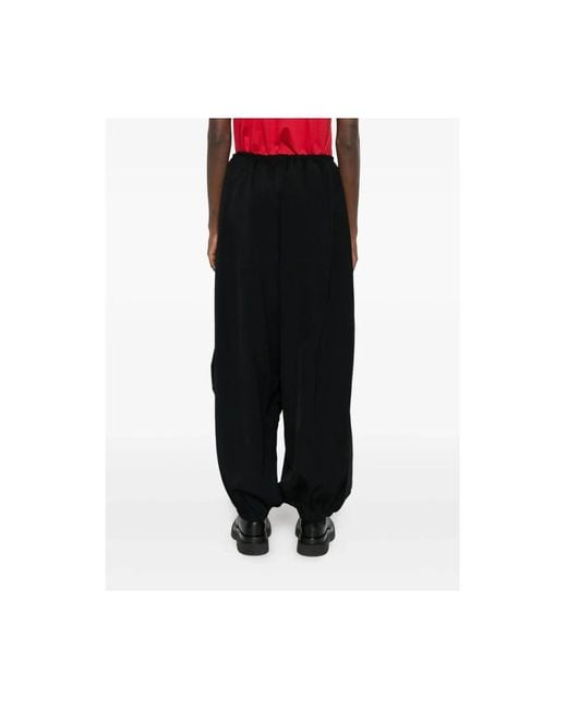 Wide Trousers Y-3 de color Black
