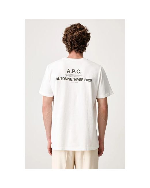 A.P.C. T-Hemden in het White voor heren