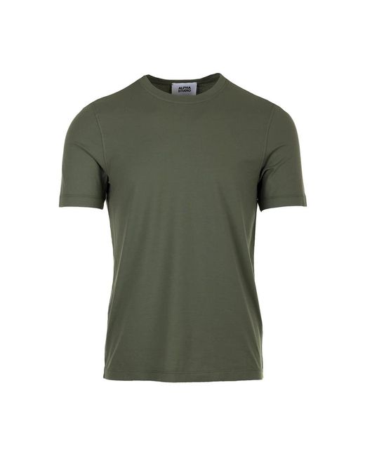 Alpha Studio Green T-Shirts for men