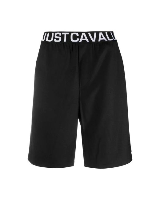 Just Cavalli Black Casual Shorts for men
